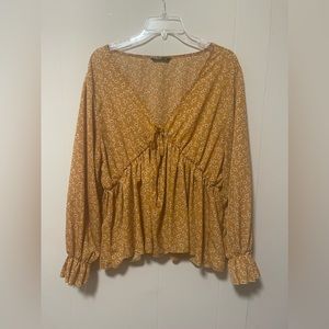 Floral Peplum Blouse